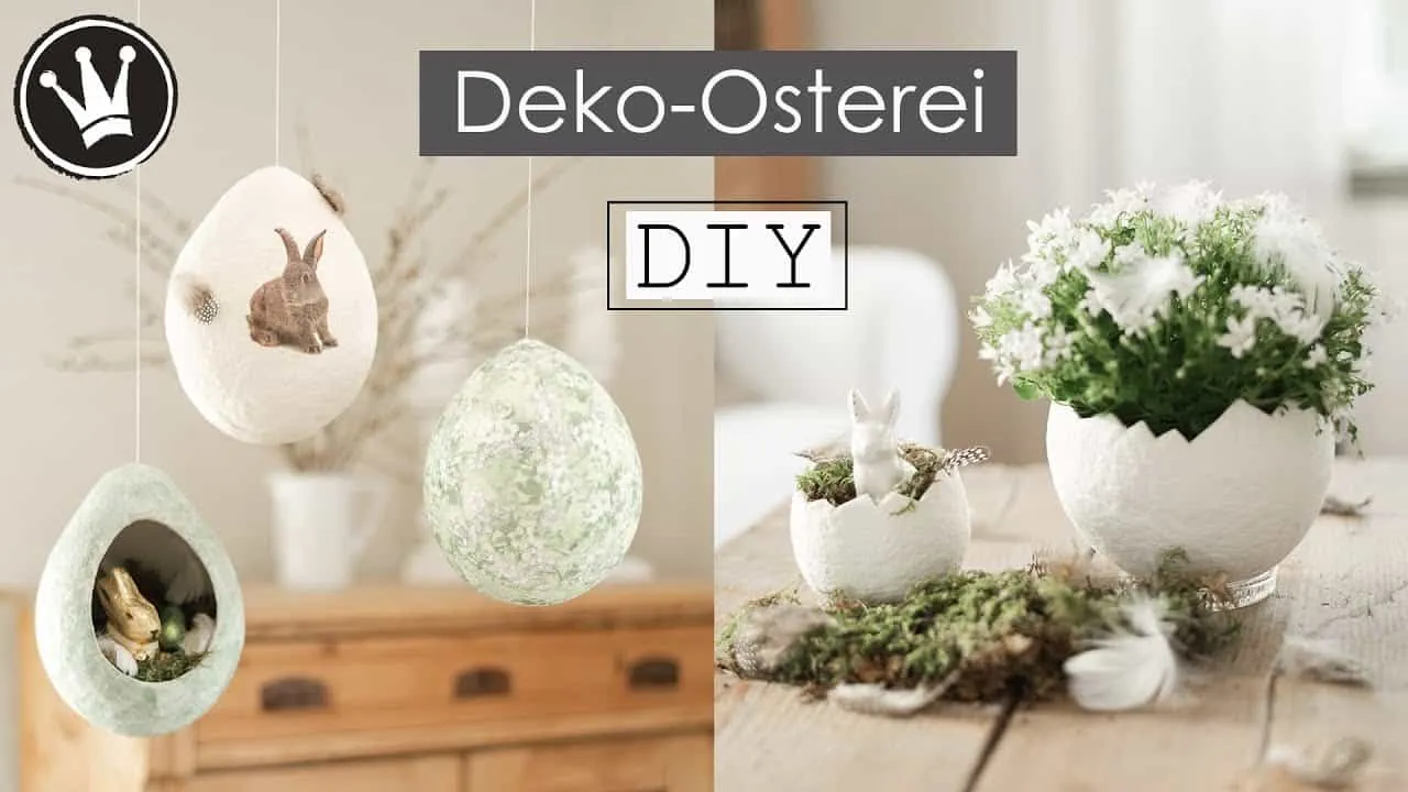 Osterei aus Klopapier basteln