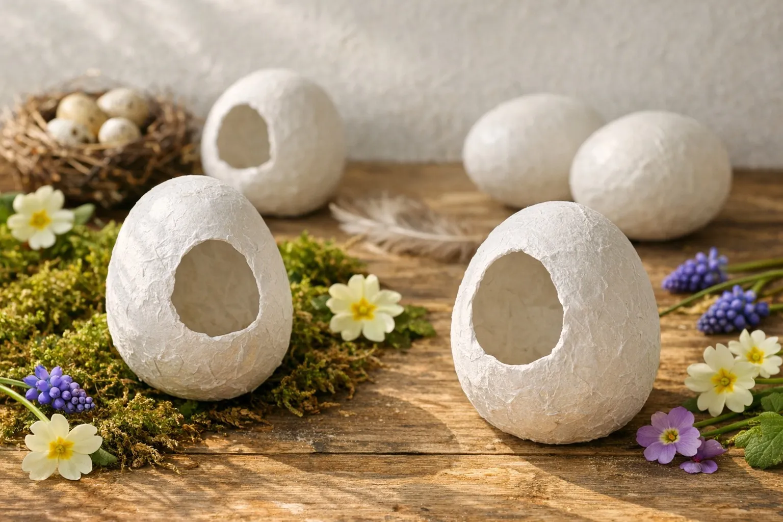 Osterei aus Klopapier basteln