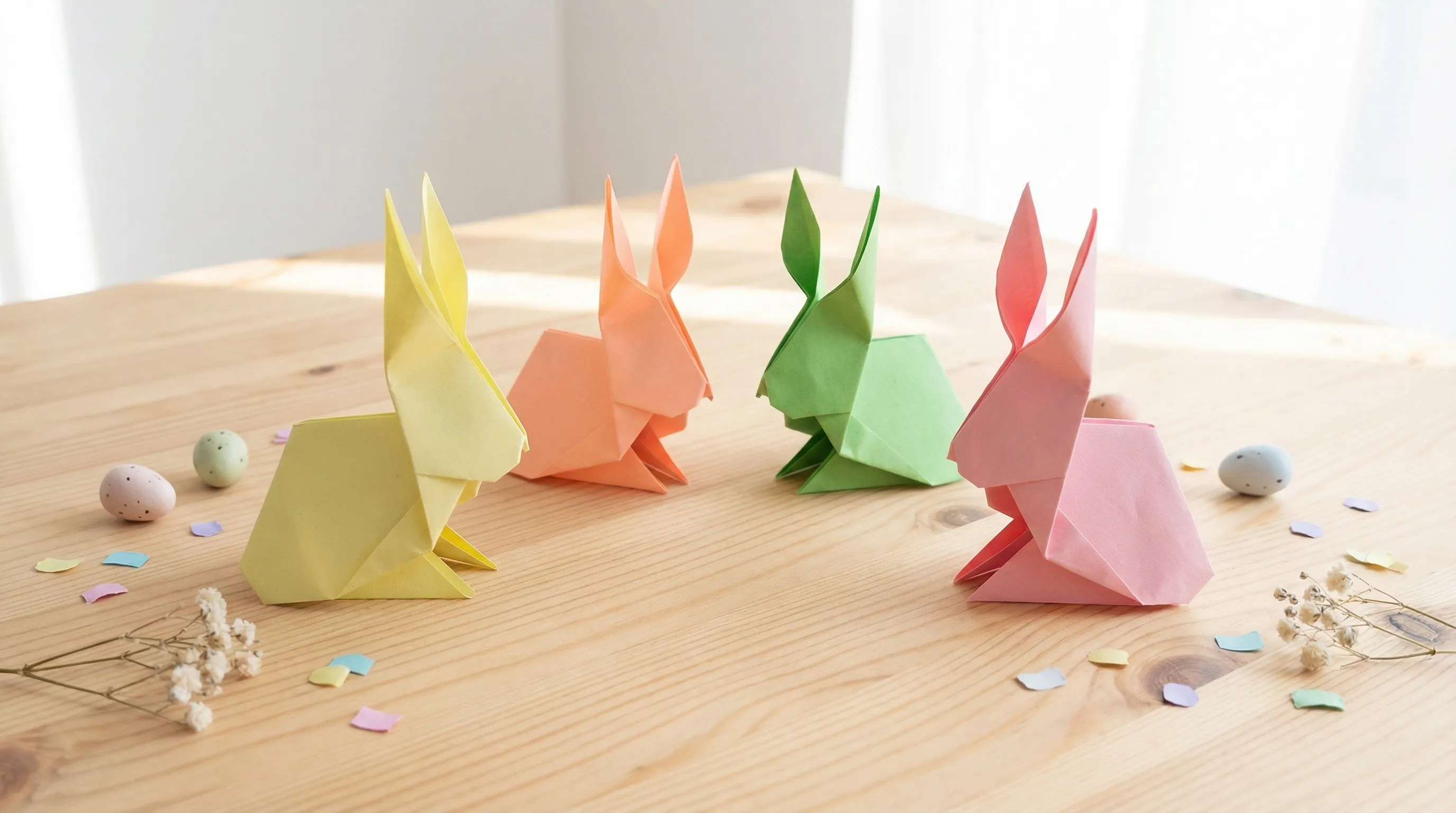 Osterhasen basteln aus Papier