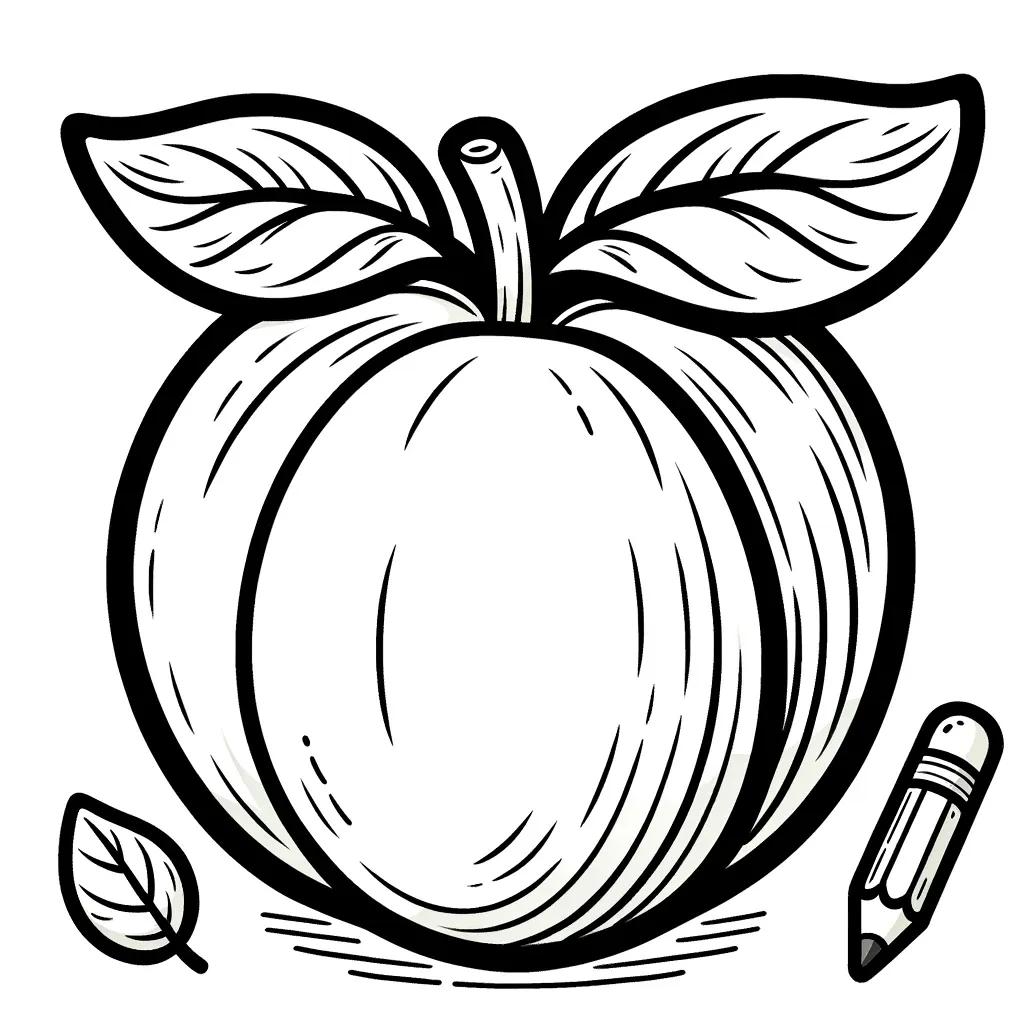 Peach Ausmalbilder