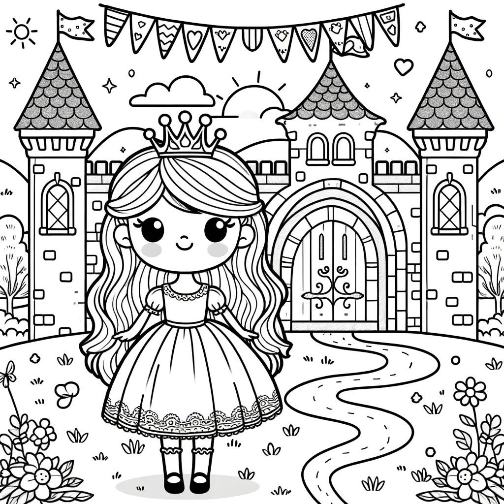 Prinzessin Ausmalbilder
