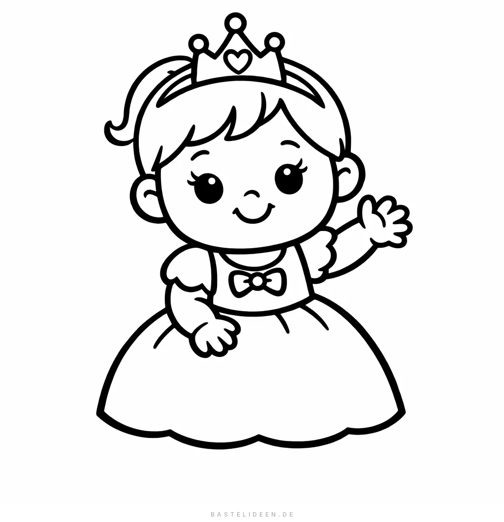 Süße Baby-Prinzessin mit Diadem