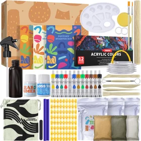 Roaxkois DIY Töpferset für Erwachsene & Kinder