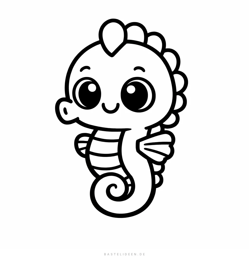 Süßes lächelndes Seepferdchen