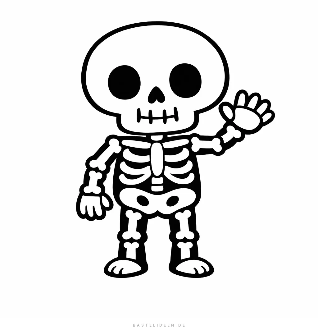 Skelett Ausmalbilder