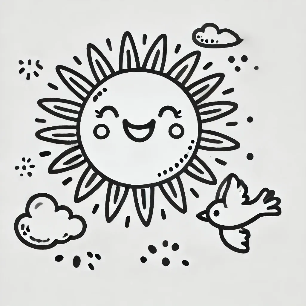 Sonne Ausmalbild