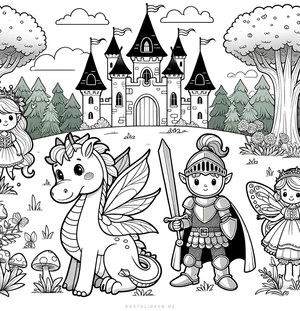 Niedliche Märchenszene