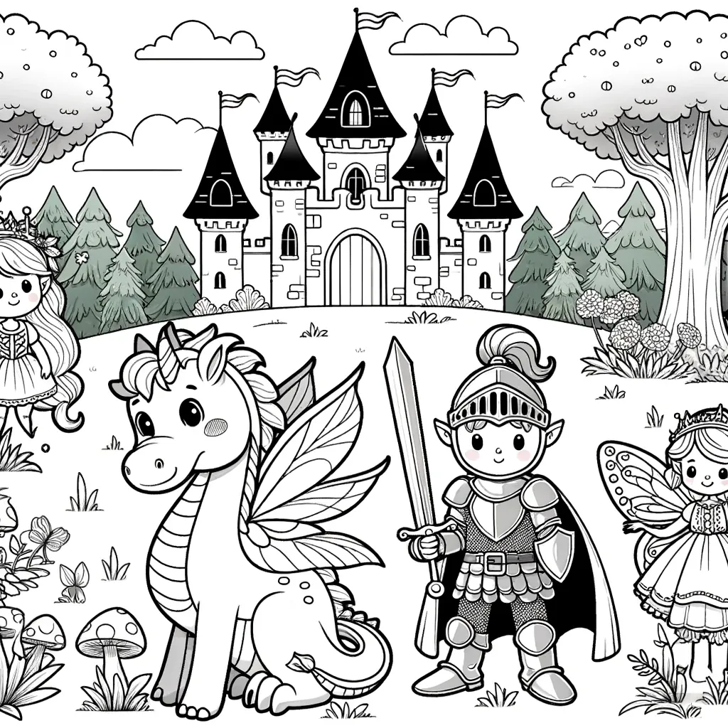 Niedliche Märchenszene