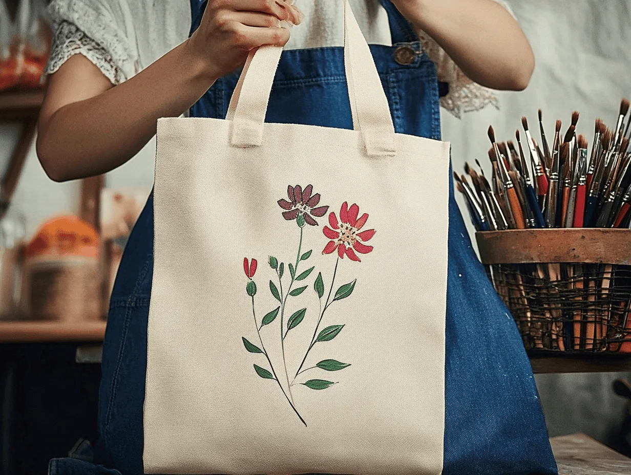 Stofftaschen bemalen - Anleitung