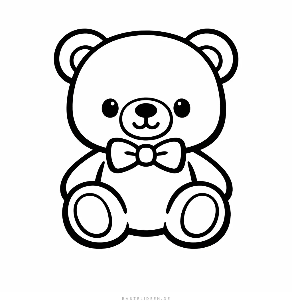 Niedlicher Teddybär mit Fliege