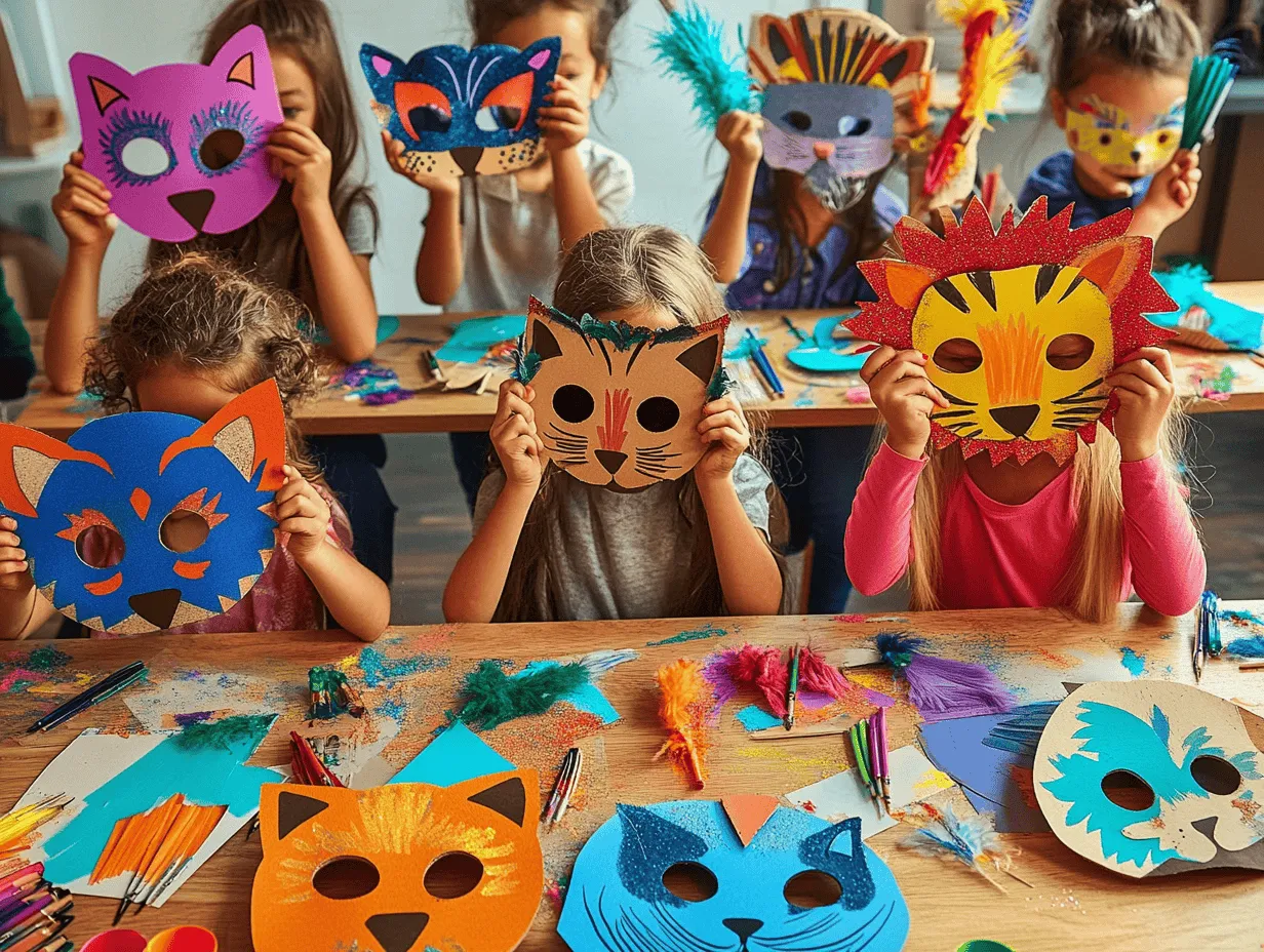 Tiermasken basteln - Anleitung