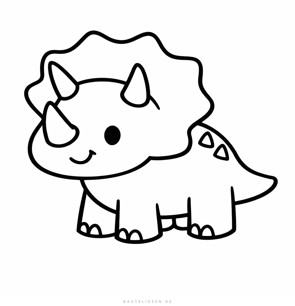 Einfacher niedlicher Triceratops