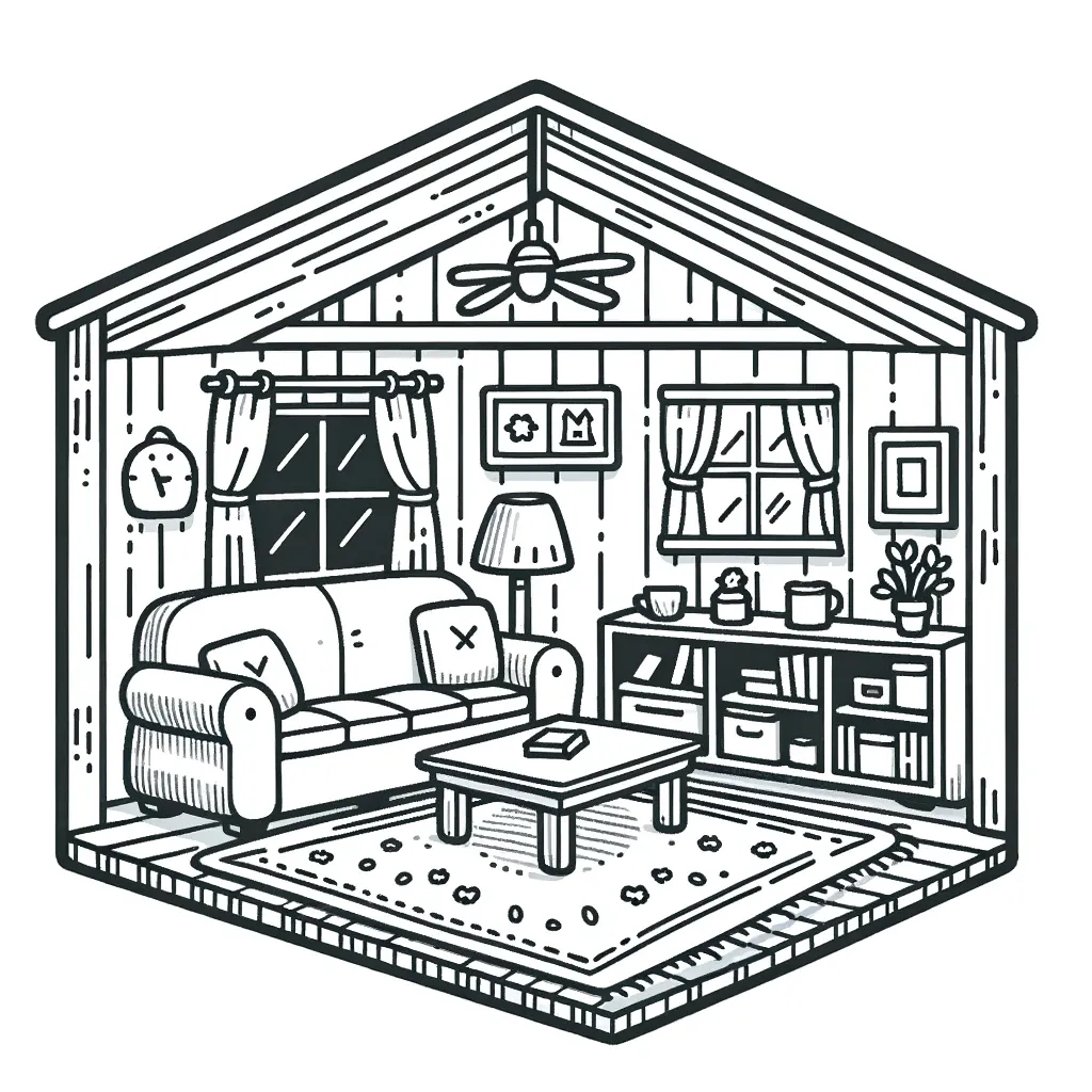 Ausmalbilder Haus Von Innen Zum Ausdrucken