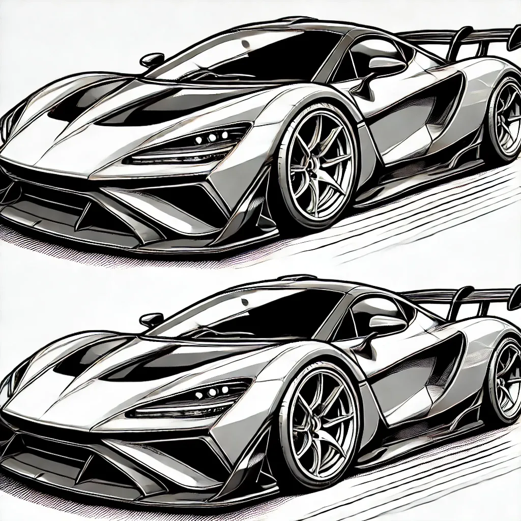 Zwei elegante Rennwagen im Vergleich