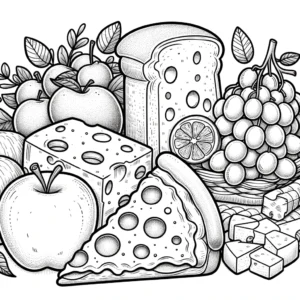 ausmalbilder essen - 1