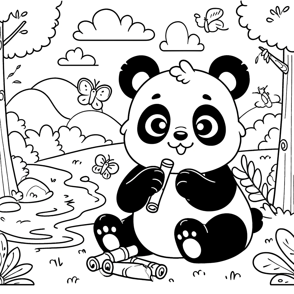 Panda Ausmalbilder