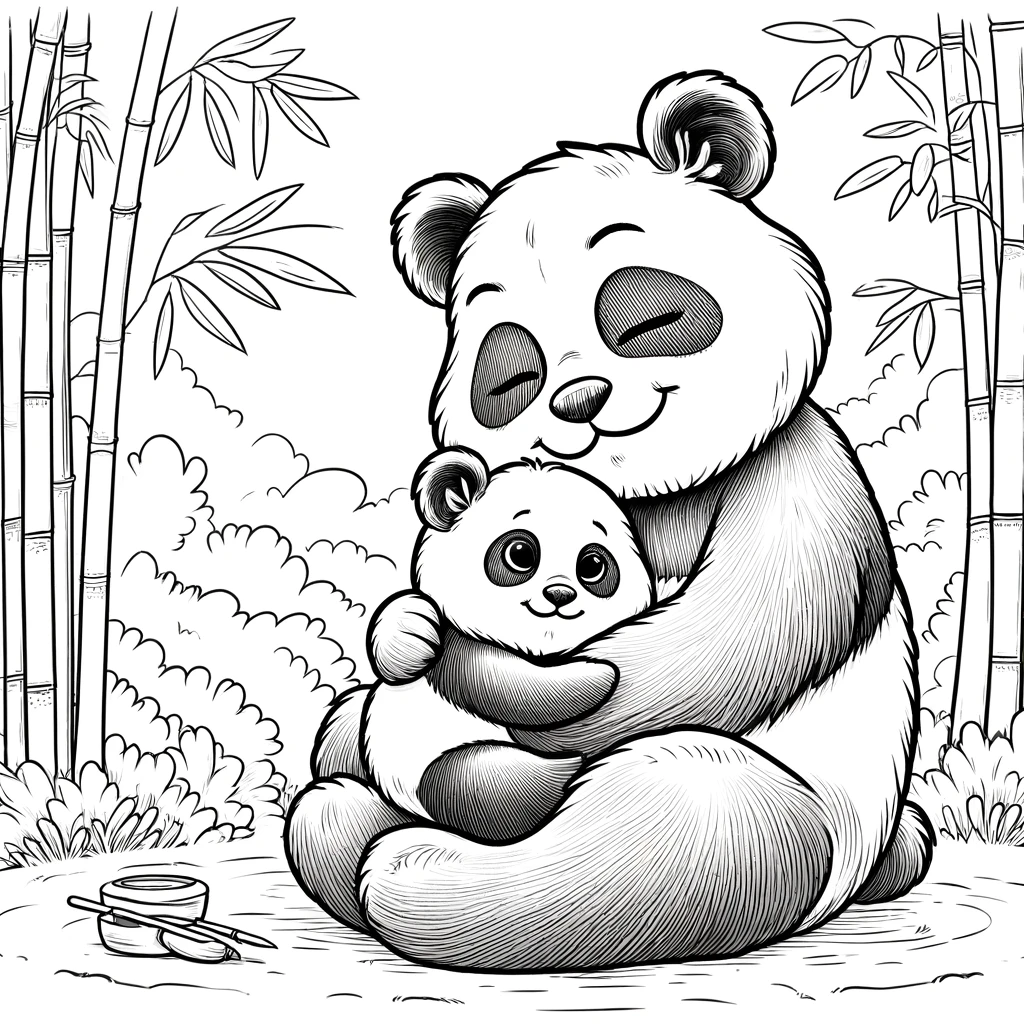 Panda Ausmalbilder