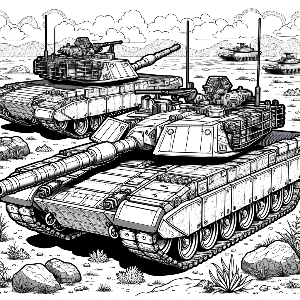 Panzer Ausmalbilder