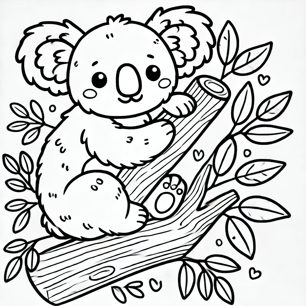 koala ausmalbild - 2