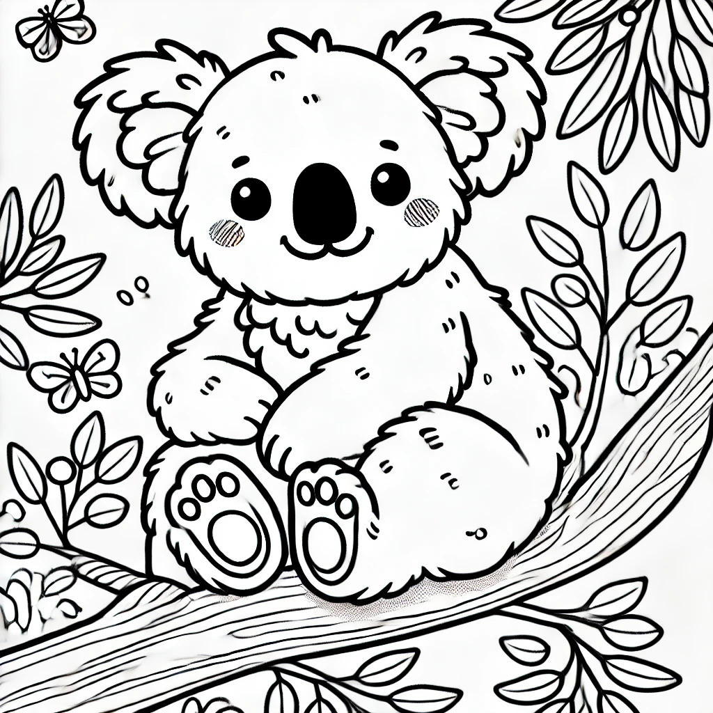 koala ausmalbild