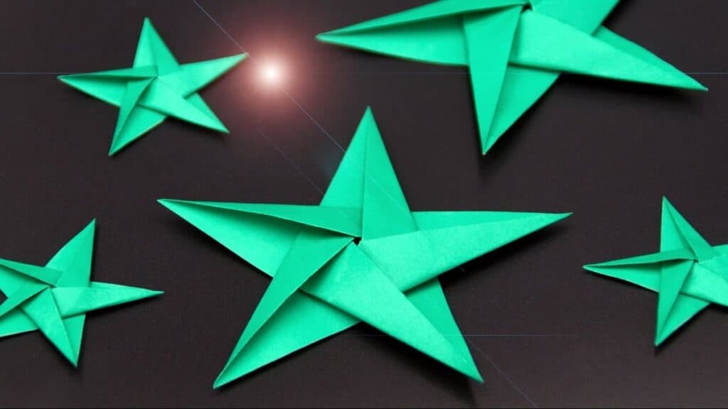 Origami Sterne falten